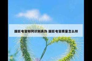 国巨电容如何识别真伪 国巨电容质量怎么样
