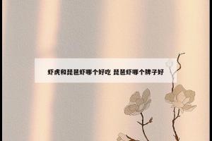 虾虎和琵琶虾哪个好吃 琵琶虾哪个牌子好