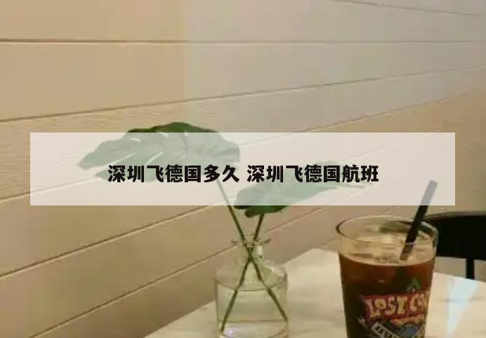 深圳飞德国多久 深圳飞德国航班