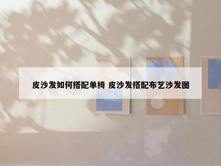 皮沙发如何搭配单椅 皮沙发搭配布艺沙发图