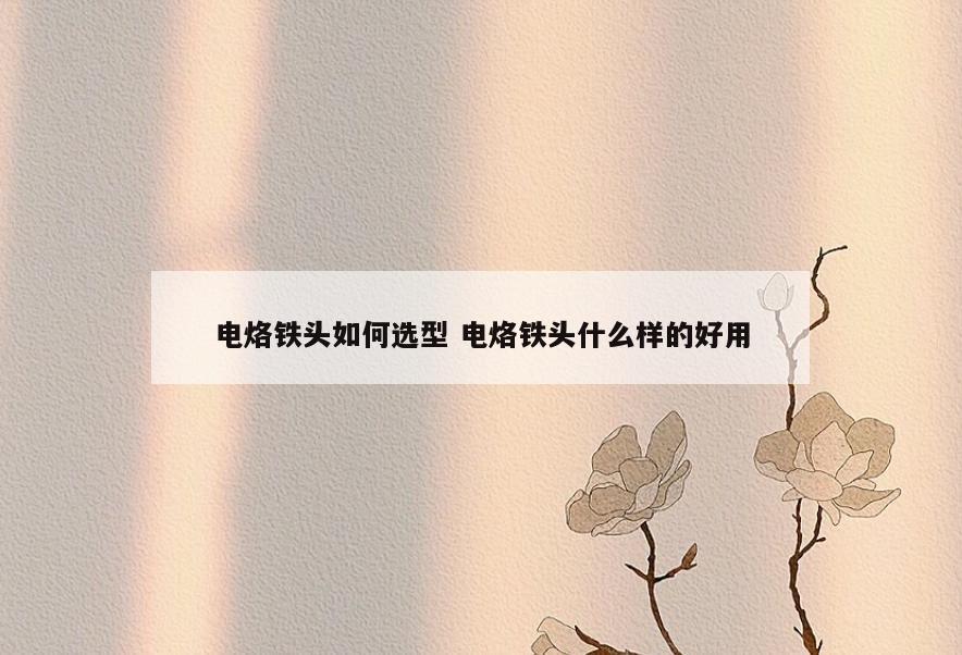 电烙铁头如何选型 电烙铁头什么样的好用
