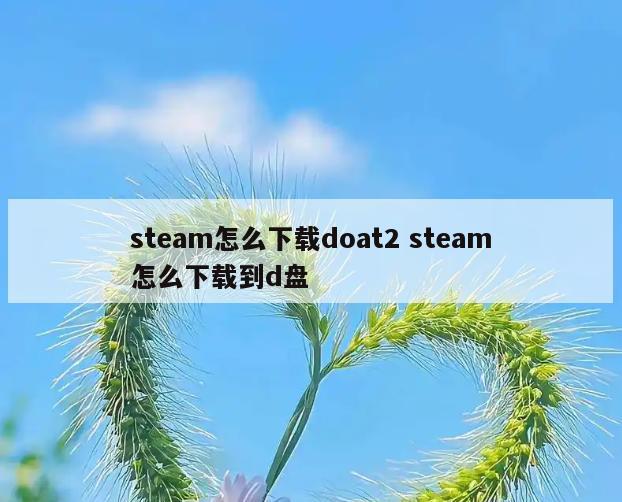 steam怎么下载doat2 steam怎么下载到d盘