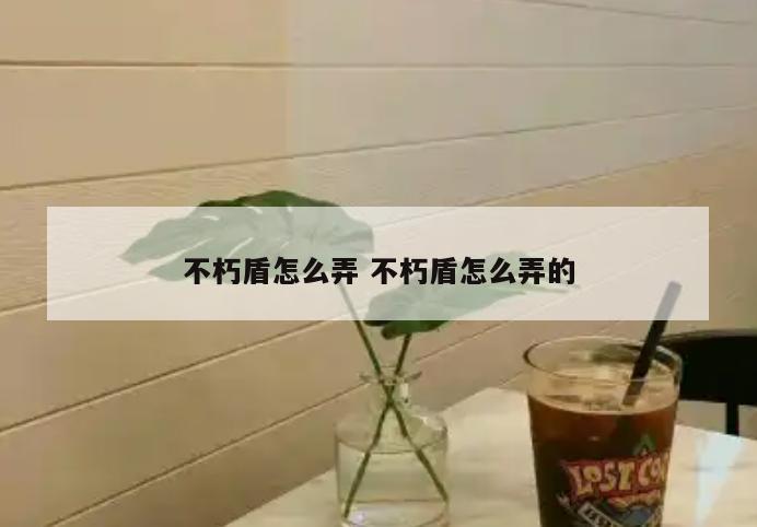 不朽盾怎么弄 不朽盾怎么弄的