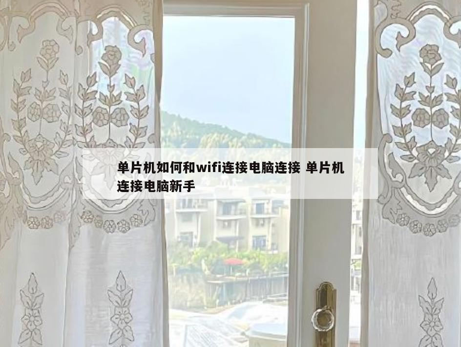单片机如何和wifi连接电脑连接 单片机连接电脑新手