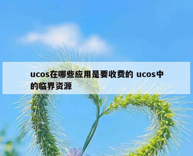 ucos在哪些应用是要收费的 ucos中的临界资源