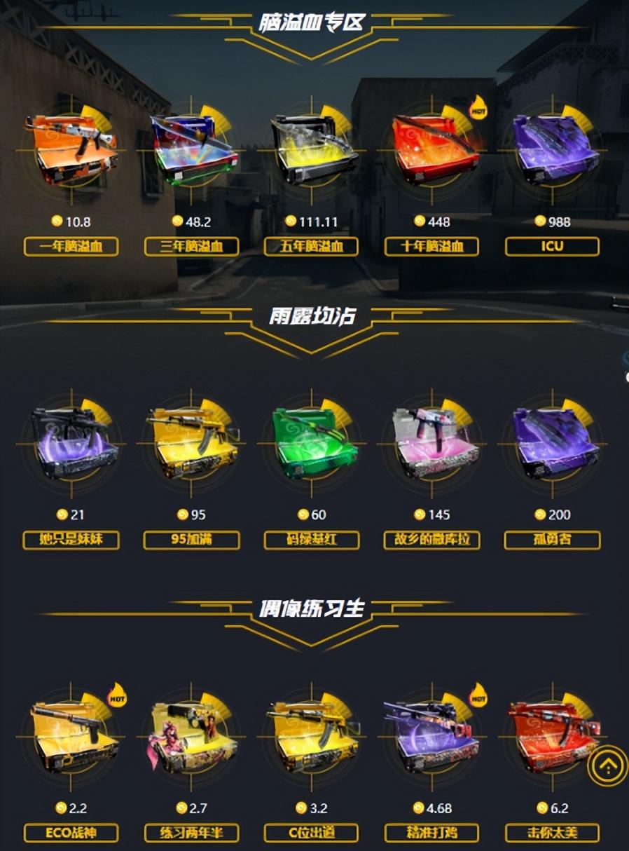 csgo推荐开什么箱子，CSGO不同箱子开箱概率对比