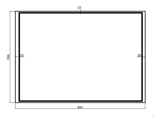 cad的a2图纸边框尺寸,cad图框尺寸标准图a2