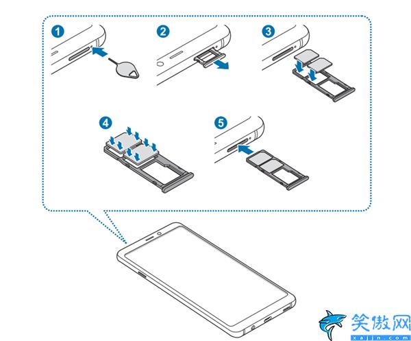 三星平板手机怎么插卡图解,三星a9s安装电话卡详细方法