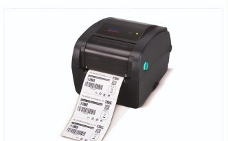 标签打印机碳带怎么换图解：条码打印机安装通用方法