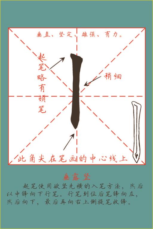 早期制作田英章楷书基本笔画教学字卡,早期制作田英章楷书基本笔画教学字卡