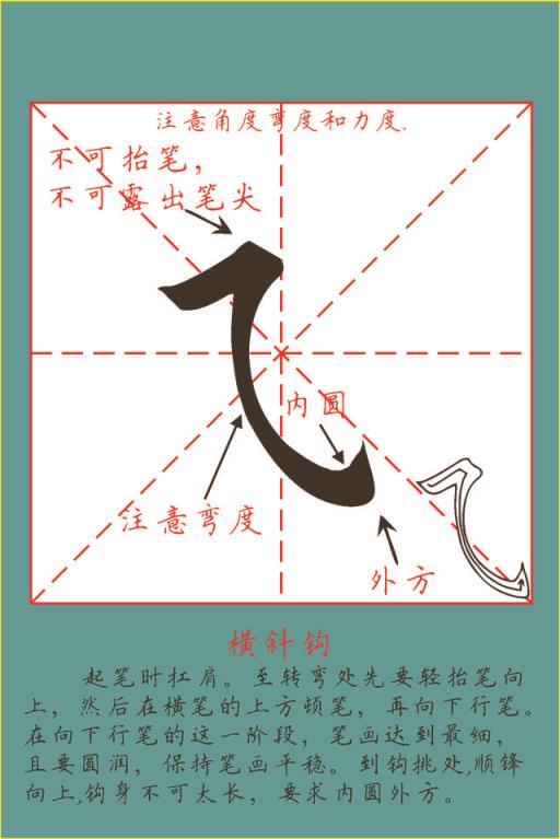 早期制作田英章楷书基本笔画教学字卡,早期制作田英章楷书基本笔画教学字卡