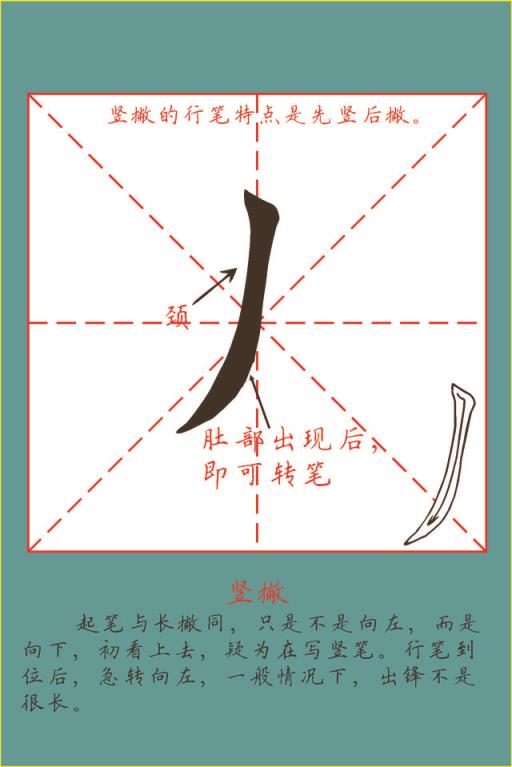 早期制作田英章楷书基本笔画教学字卡,早期制作田英章楷书基本笔画教学字卡