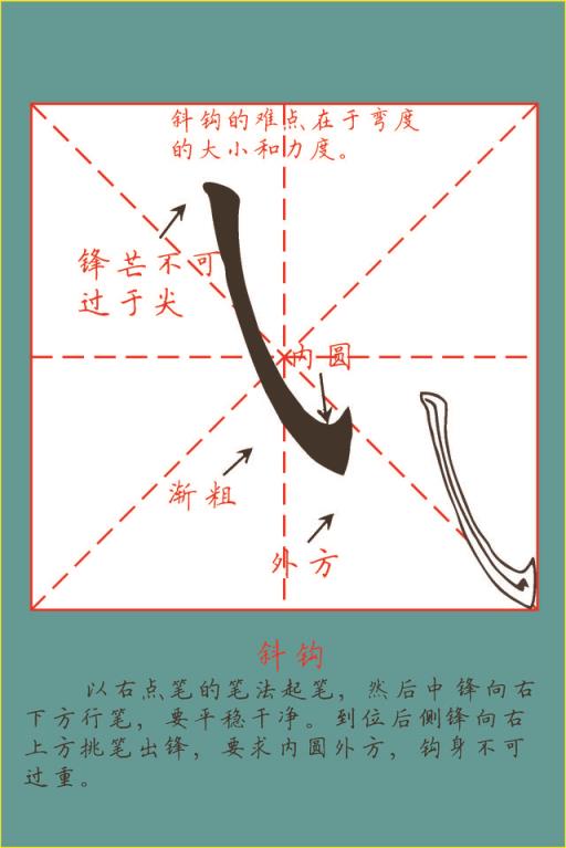 早期制作田英章楷书基本笔画教学字卡,早期制作田英章楷书基本笔画教学字卡